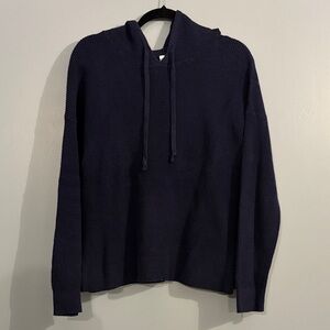 GAP Dark Blue Navy Waffle Knit Hoodie Sweater